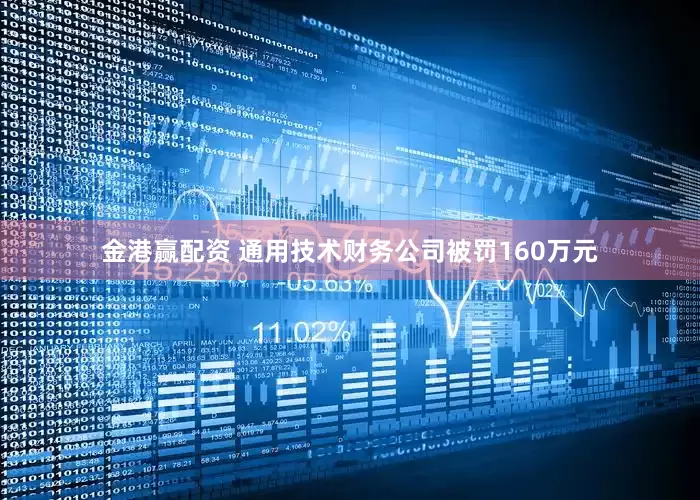金港赢配资 通用技术财务公司被罚160万元