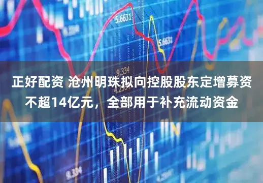 正好配资 沧州明珠拟向控股股东定增募资不超14亿元，全部用于补充流动资金